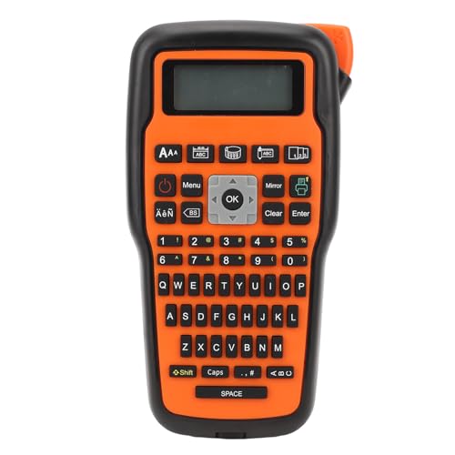 AYNEFY Tragbarer Etikettendrucker, 19,1-Unzen-Handheld-Etikettendrucker für Kommerzielle Kabeldosen-Spielzeugetiketten, Mini-Etikettendrucker mit Tastatur, Geeignet für den Innen- und AYNEFY Tragbarer Etikettendrucker, 19,1-Unzen-Handheld-Etikettendrucker für Kommerzielle Kabeldosen-Spielzeugetiketten, Mini-Etikettendrucker mit Tastatur, Geeignet für den Innen- und von AYNEFY
