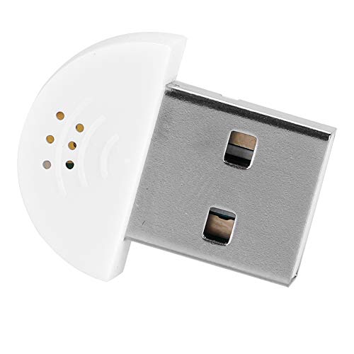 AYNEFY USB 2.0 -Mikrofon, 360 ° Omnidirectional Rauschenreduktion Tragbarer -Studio Sprachmikrofon Plug and Mic Adapter für Web Chat Videokonferenznetzwerke. (White) von AYNEFY