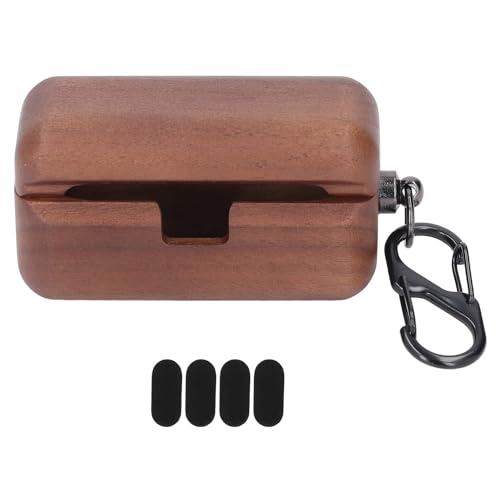 AZ80 Holz-Ohrhörer-Etui, Walnuss-Schutzhülle für -Kopfhörer, Ladeunterstützung, Handgefertigt, Weiches Mikrofaserfutter, Handgefertigtes Naturdesign für Reisen AZ80 Holz-Ohrhörer-Etui, Walnuss-Schutzhülle für -Kopfhörer, Ladeunterstützung, Handgefertigt, Weiches Mikrofaserfutter, Handgefertigtes Naturdesign für Reisen von AYNEFY