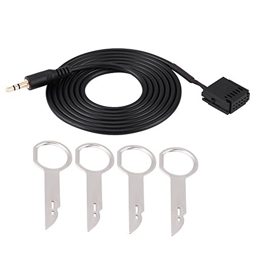 Auto-Audio-Aux-Kabel-Adapter Auto-Audio-Aux-Kabel-Adapter für Ford 6000CD Mondeo Fiesta mit CD-Ausbauwerkzeug Schlüssel von AYNEFY