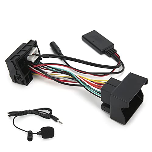 Bluetooth AUX Audio Adapter Musikkabelmodul, 12Pin DC12V Bluetooth AUX-IN Kabel Stereo Audio Adapter mit Mikrofon, Bluetooth AUX IN Kabel Passend für 207 307 407 308 von AYNEFY