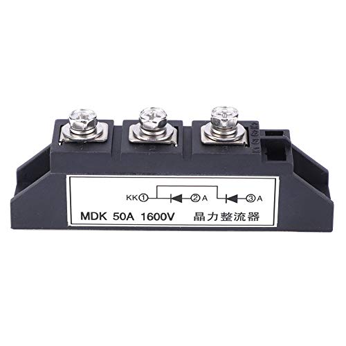 Brückengleichrichter MDK50A 1600V Dioden-Photovoltaik-Gleichrichter, PV-Sperrdiode, Photovoltaik-Anti-Reverse-Gleichrichter-Anti-Reverse-Brückenmodul für Beleuchtungselektronik von AYNEFY