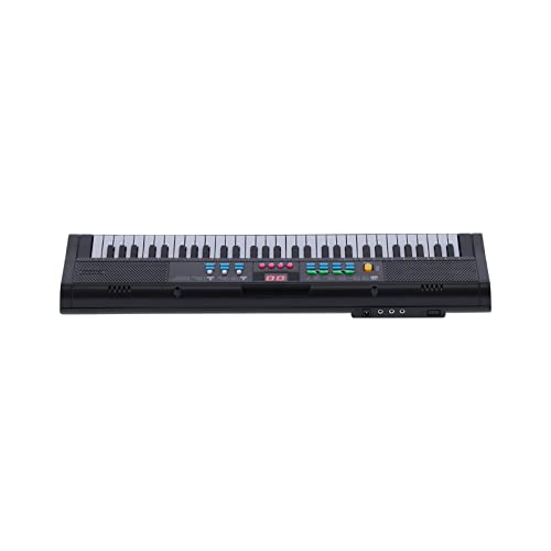Keyboard Piano, 61 Tasten Elektrisches Digitales Keyboard-Piano-Instrument, Multifunktionales Keyboard-Piano-Instrument, Piano mit Mikrofon MQ6186 von AYNEFY
