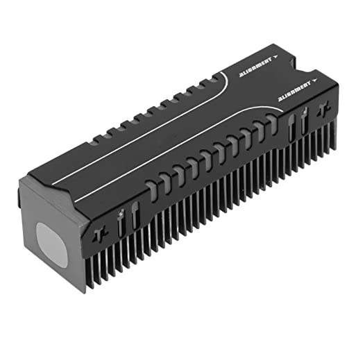 M.2 SSD-Kühler, Ultradünner M.2 SSD-Kühlkörper mit Wärmeleitpad, 38 Kühlrippen, Mehrkanalbasis, Mg-Aluminiumlegierung, SSD-Kühlkörper, M.2-Kühlkörper, 2280 SSD-Kühlkörper, von AYNEFY