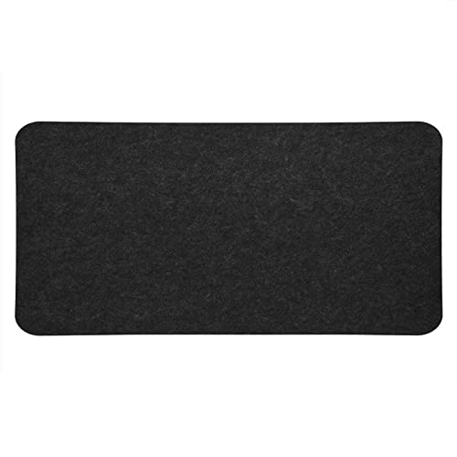 Mauspad 68x33cm Polyester Tisch Mauspad Büro Schreibtisch Pad Laptop Matte Anti Static Computer PC Pads Filzpad Dunkelgrau von AYNEFY