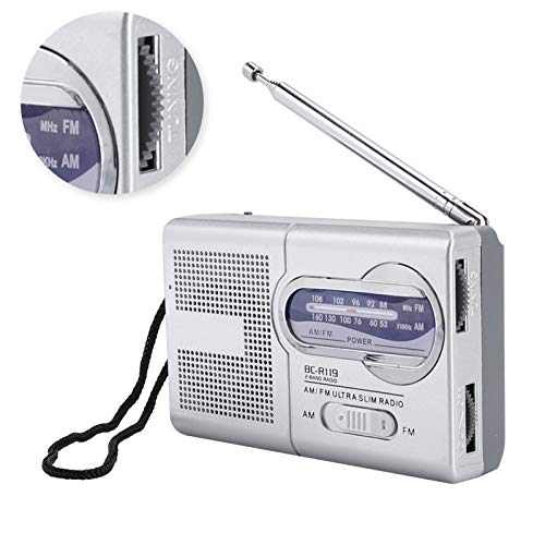 Tragbarer AM/FM-Taschenradio-Lautsprecherempfänger mit Einziehbarer Antenne, Zwei Bändern, Einem Eingebauten Lautsprecher für Klareren Klang mit Einem Eingebauten Lautsprecher Tragbarer AM/FM-Taschenradio-Lautsprecherempfänger mit Einziehbarer Antenne, Zwei Bändern, Einem Eingebauten Lautsprecher für Klareren Klang mit Einem Eingebauten Lautsprecher von AYNEFY