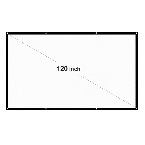 Tragbares 120-Zoll-überlegene Visuelle Qualität, Einfache Installation, Tragbares und Platzsparendes Design, Vielseitige Verwendung für Verschiedene Anlässe, Lang Anhaltendes Material mit 16: (120 von AYNEFY