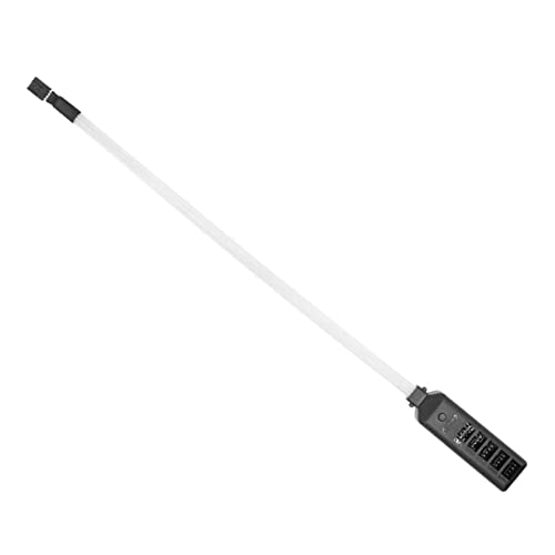 AYPOHU Ummantelter PWM Lüfter Naben Splitter Mit LED Leuchten Umschalter. Motherboard CPU Lüfter 4-polig Auf 5-Wege-4-poliges PWM Adapterkabel. Ummantelter PWM Lüfter Naben Splitter Mit LED Leuchten von AYPOHU