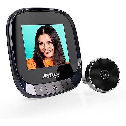 AYR Lite 9001 Digitaler Türspion mit Bildaufnahme, interner Akku, Schwarz/Chrom AYR Lite 9001 Digitaler Türspion mit Bildaufnahme, interner Akku, Schwarz/Chrom von AYR