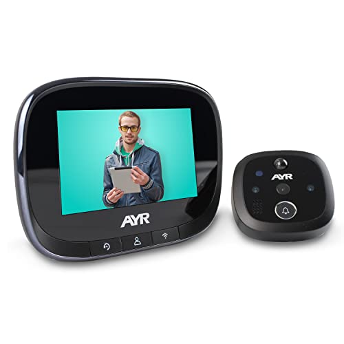 Digitaler Türspion AYR 762 mit WiFi, schützt Ihre Tür. Großer 4,3-Zoll-Bildschirm, Bewegungssensor, Infrarot- und Nachtsicht, kompatibel mit Alexa und Google Home. Digitaler Türspion AYR 762 mit WiFi, schützt Ihre Tür. Großer 4,3-Zoll-Bildschirm, Bewegungssensor, Infrarot- und Nachtsicht, kompatibel mit Alexa und Google Home. von AYR
