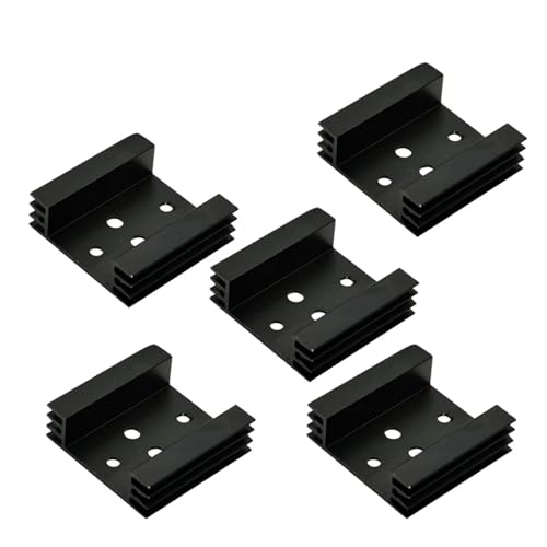 VNJUGF 1/5/10 STÜCKE 45 * 45 * 14mm Kühlkörper Kühlrippe Kühler Kühler Aluminium-Kühlkörper for TO-3 Transistor Kühlung Zubehör wanglan(5PCS) von AYRTEGI