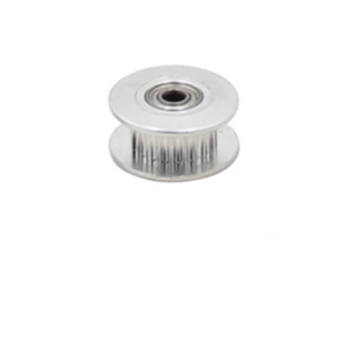 VNJUGF 1 Stück GT2-Umlenkrolle, 16 Zähne, 20 Zähne, mit 3/4/5/6 mm Bohrung, mit Lagern for 3D-Druckerteile, Zahnriemenbreite 6 mm, 10 mm wanglan(GELB) von AYRTEGI