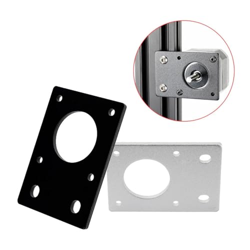 VNJUGF 1pc 17 Schrittmotor Montageplatte Befestigungshalterung 42 Schrittmotor Montageplatte for 3D-Druckerteile wanglan(Silver) von AYRTEGI