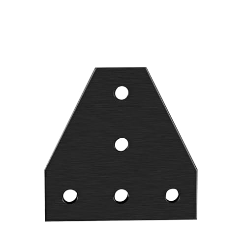 VNJUGF 2020/2040 aluminium Profil for 5 Löcher 90 Grad Joint Bord Platte Ecke Winkel Halterung T/L Verbindung Joint Streifen 3D Drucker wanglan(Black T) von AYRTEGI