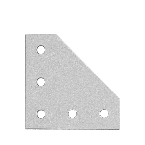 VNJUGF 2020/2040 aluminium Profil for 5 Löcher 90 Grad Joint Bord Platte Ecke Winkel Halterung T/L Verbindung Joint Streifen 3D Drucker wanglan(White L) von AYRTEGI