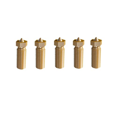 VNJUGF 5 Teile/los Original V400 3D Drucker Hotend Düse 0,4mm/0,5mm/0,8mm Größe Messing Druckkopf Block doppel Löcher Extruder Teil wanglan von AYRTEGI