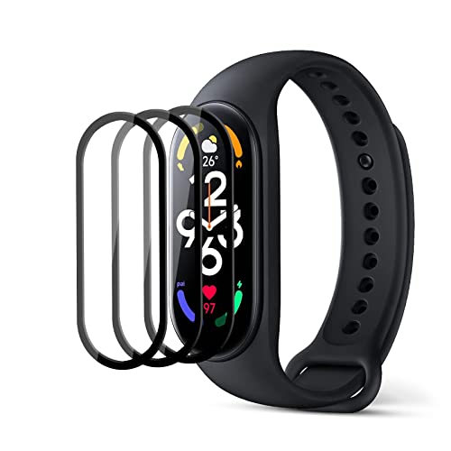 AYSOW Displayschutzfolie aus gehärtetem Glas für Xiaomi Mi Band 7, Schutzfolie Anti-Kratzer Gehärtetes Glas folie Kompatibel mit Xiaomi Mi Band 7 [3-Stück] von AYSOW
