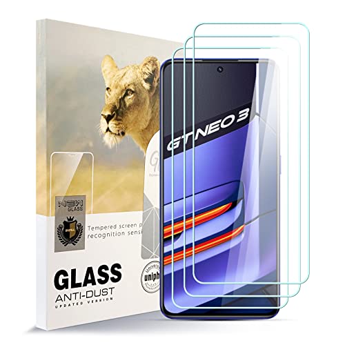 AYSOW Displayschutzfolie für REALME GT neo 3 Premium Glas 0.3mm 9H Härte 2.5D Film, Anti-Kratzer, Blasenfrei, Glasschutzfolie Schutzfolie für REALME GT neo 3[3 Stück] von AYSOW