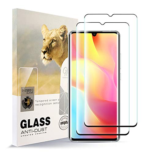 AYSOW Displayschutzfolie für Xiaomi Mi Note 10 Lite [2er Pack] HD-Hartglasfolie Blasenfrei Leicht zu Installieren, 9H Härte Glasschutzfolie Schutzfolie für Xiaomi Mi Note 10 Lite von AYSOW