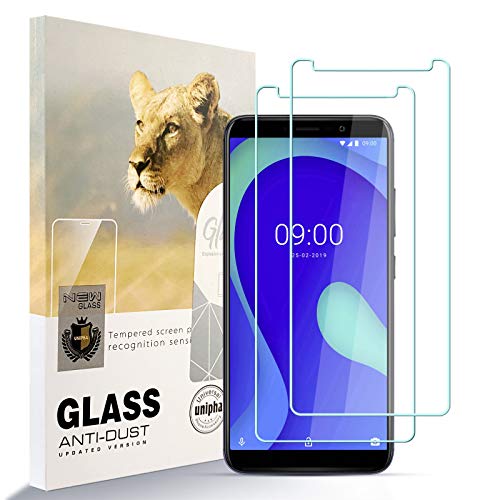 AYSOW Displayschutzfolie für wiko y80 Premium Glas 0.3mm 9H Härte 2.5D Film, Anti-Kratzer, Blasenfrei, Glasschutzfolie Schutzfolie für wiko y80[2 Stück] von AYSOW