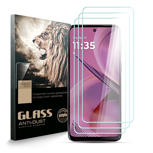 AYSOW Gehärtetes Glas Bildschirmschutz für Motorola Moto G55, Premium-Glas 0,3mm 9H Härte 2.5D Film, Anti-Kratzer, Einfache Installation, Bildschirmschutz für Motorola Moto G55[Packung mit 3] von AYSOW