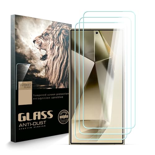 AYSOW Gehärtetes Glas Bildschirmschutz für Samsung Galaxy S24 Ultra, Premium-Glas 0,3mm 9H Härte 2.5D Film, Anti-Kratzer, Bildschirmschutz für Samsung Galaxy S24 Ultra[Packung mit 3] von AYSOW