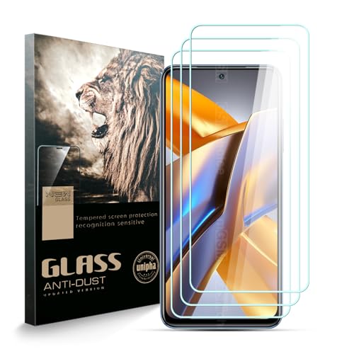 AYSOW Gehärtetes Glas Bildschirmschutz für Xiaomi Poco M5s, Premium-Glas 0,3mm 9H Härte 2.5D Film, Anti-Kratzer, Einfache Installation, Bildschirmschutz für Xiaomi Poco M5s[Packung mit 3] von AYSOW