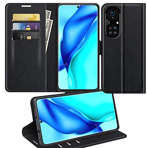 AYSOW Handyhülle für Huawei P50 Pro, Premium Leder Faltbare Handy Schutzhülle mit Kartenfach und Standfunktion, Stoßfeste Handyhülle für Huawei P50 Pro von AYSOW