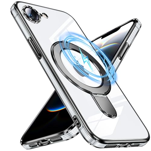 AYSZNBLA Magnetische Hülle für iPhone 16E mit O-Ring-Ständer, klare schlanke, weiche Kante, Hülle für Damen, Herren, Mädchen, Jungen, Fallschutz, stoßfest, schlanke Passform, langlebig, stilvolle AYSZNBLA Magnetische Hülle für iPhone 16E mit O-Ring-Ständer, klare schlanke, weiche Kante, Hülle für Damen, Herren, Mädchen, Jungen, Fallschutz, stoßfest, schlanke Passform, langlebig, stilvolle von AYSZNBLA