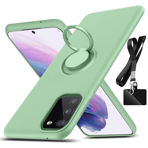 AYSZNBLA Schutzhülle für Samsung Galaxy S20 FE 5G, mit 360° drehbarem Ringhalter, Ständer und Schlaufe, Flüssigsilikon, schlank, stoßfest, Mintgrün 2.197 AYSZNBLA Schutzhülle für Samsung Galaxy S20 FE 5G, mit 360° drehbarem Ringhalter, Ständer und Schlaufe, Flüssigsilikon, schlank, stoßfest, Mintgrün 2.197 von AYSZNBLA