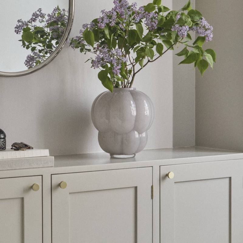 AYTM Vase Uva, Ø 32 cm, taubengrau, Glas, mundgeblasen von AYTM