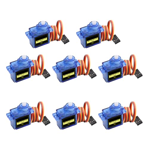 9G Micro Servo Motor AYWHP 8PCS Micro Servo Motor Kit für RC Robot Arm/Hand/Gehen Hubschrauber Boot Flugzeug Helikopter Auto Fahrzeugmodelle Steuerung mit Kabel 9G Micro Servo Motor AYWHP 8PCS Micro Servo Motor Kit für RC Robot Arm/Hand/Gehen Hubschrauber Boot Flugzeug Helikopter Auto Fahrzeugmodelle Steuerung mit Kabel von AYWHP