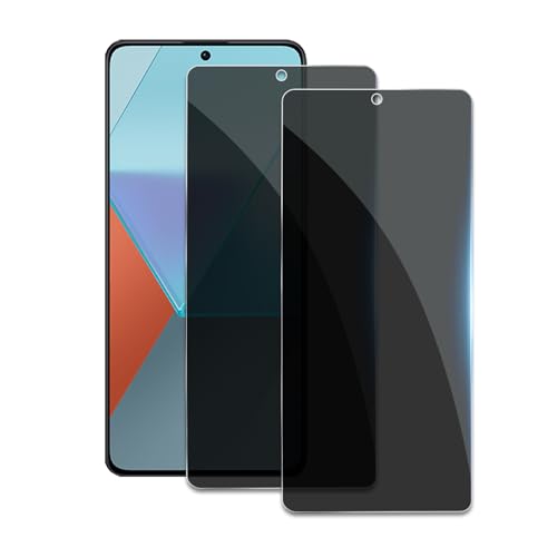 [2 Stück] Hartglas Anti-Spy für Xiaomi Redmi Note 13 Pro, Privatsphäre, Härtegrad 9H, kratzfest, Anti-Fingerabdruck, blasenfrei von AYWLPP