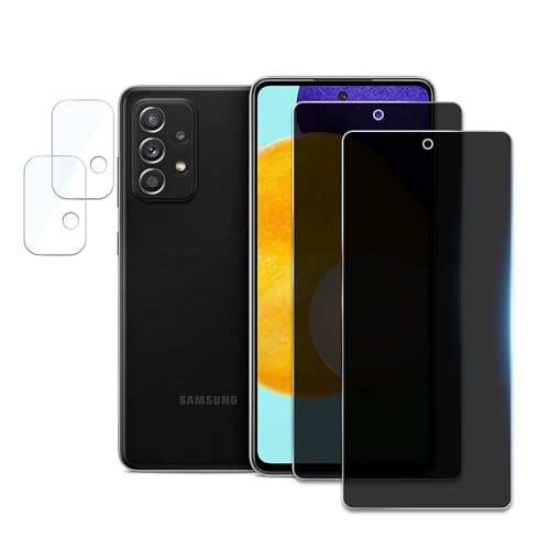 2 Stück Sekuritglas für Samsung Galaxy A52 mit 2 Rückseitenschutz, Sichtschutz und Härtegrad 9H, kratzfest, 2 Stück von AYWLPP