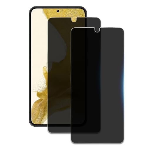 2 Stück Sichtschutz für Samsung Galaxy S22 Plus/S23 Plus, Anti-Spähen Privatsphäre Schutzfolie,Anti-Spy Panzer Schutz Glas Folie, HD Blickschutzfolie, 9H Härte, Anti-Kratzer, Bläschenfrei von AYWLPP