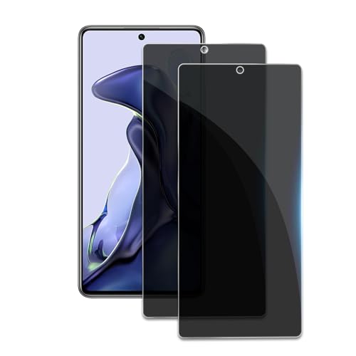 2 Stück Sichtschutz für Xiaomi 11T/11T Pro, Anti-Spähen Privatsphäre Schutzfolie,Anti-Spy Panzer Schutz Glas Folie, HD Blickschutzfolie, 9H Härte, Anti-Kratzer, Bläschenfrei von AYWLPP