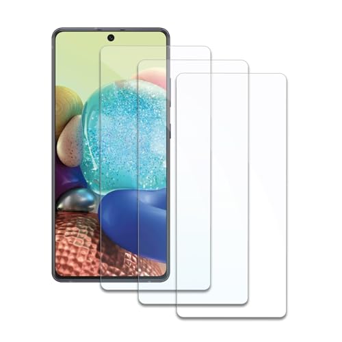 3 Stück Schutzfolie für Samsung Galaxy A71/A72/A73, HD Displayschutzfolie, Panzer Schutz Glas, Gehärtetes Glas Displayschutz, 9H Härte, Hat Keinen Einfluss auf die Hülle, Anti-Kratzen, Anti-Öl von AYWLPP