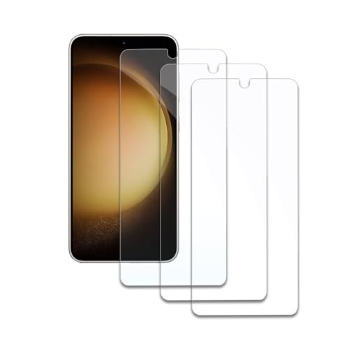 3 Stück Schutzfolie für Samsung Galaxy S23/S22, HD Displayschutzfolie, Panzer Schutz Glas, Gehärtetes Glas Displayschutz, 9H Härte, Hat Keinen Einfluss auf die Hülle, Anti-Kratzen, Anti-Öl von AYWLPP