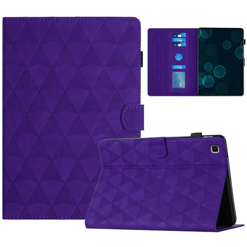 AYXYYDS Hülle Compatible with Samsung Galaxy Tab A 10.1 2019 Modell SM-T510 / SM-T515, Ledertasche Standabdeckung für Galaxy Tab A 10.1 Zoll Tablet 2019 Release (Purple) von AYXYYDS