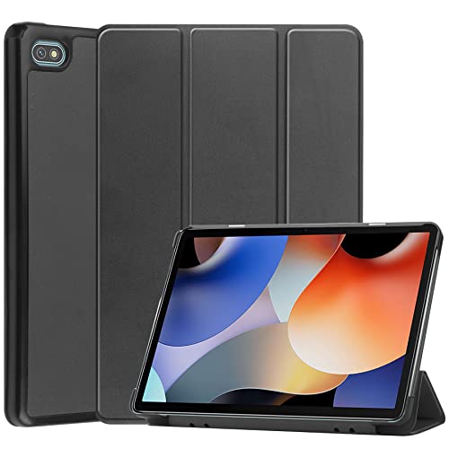 AYXYYDS Hülle für Blackview Oscal Pad 10/Tab 7 Pro 10.1 Inch, Schutzhülle Ultradünne PU Leder mit Standfunktion und Auto Schlaf/Wach Kompatibel mit Blackview Oscal Pad 10 (Black) von AYXYYDS