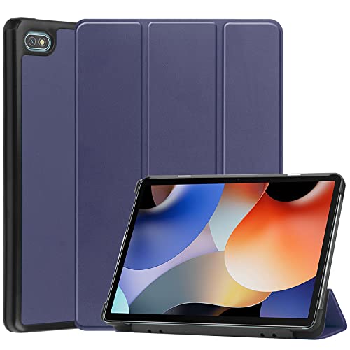 AYXYYDS Hülle für Blackview Oscal Pad 10/Tab 7 Pro 10.1 Inch, Schutzhülle Ultradünne PU Leder mit Standfunktion und Auto Schlaf/Wach Kompatibel mit Blackview Oscal Pad 10 (Blue) von AYXYYDS