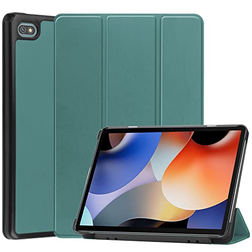 AYXYYDS Hülle für Blackview Oscal Pad 10/Tab 7 Pro 10.1 Inch, Schutzhülle Ultradünne PU Leder mit Standfunktion und Auto Schlaf/Wach Kompatibel mit Blackview Oscal Pad 10 (Green) von AYXYYDS