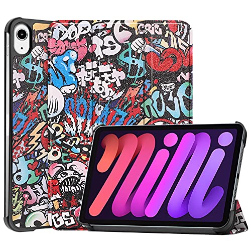 AYXYYDS Hülle Compatible with Ipad Mini 7 (8.3 Inch) Tablet 2024, Schutzhülle Ultradünne PU Leder mit Standfunktion und Auto Schlaf/Wach von AYXYYDS