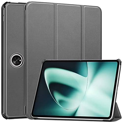 AYXYYDS Hülle für OnePlus Pad 11.6 Inch Tablet 2023, Schutzhülle Ultradünne PU Leder mit Standfunktion und Auto Schlaf/Wach Kompatibel mit OnePlus Pad 11.6 Inch (Gray) von AYXYYDS