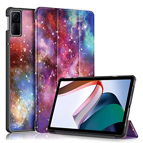 AYXYYDS Hülle für Redmi Pad 10.61 Inch Tablet 2022, Schutzhülle Ultradünne PU Leder mit Standfunktion und Auto Schlaf/Wach Kompatibel mit Redmi Pad 10.61 Inch Tablet 2022 (Galaxy) von AYXYYDS