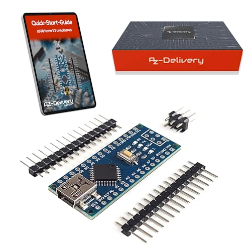 AZ-Delivery LGT8 AZ-Nano V3 - Mikrocontroller Board mit LGT8F328P und CH340, kompatibel mit Arduino Nano, 32 MHz Taktfrequenz, inklusive E-Book AZ-Delivery LGT8 AZ-Nano V3 - Mikrocontroller Board mit LGT8F328P und CH340, kompatibel mit Arduino Nano, 32 MHz Taktfrequenz, inklusive E-Book von AZDelivery