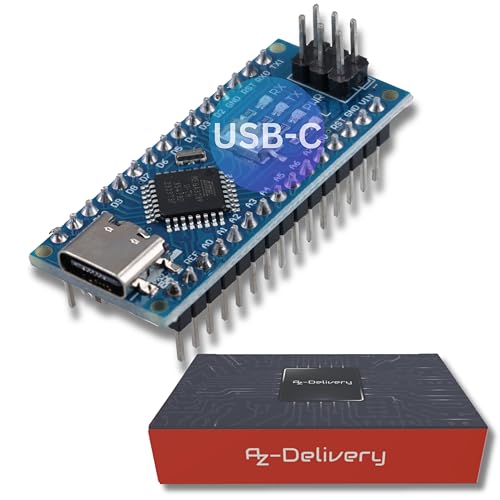 AZDelivery 1 x AZ-Nano V3-Board mit USB-C Anschluss mit Atmega328 CH340 fertig verlötete, verbesserte Version inklusive E-Book! AZDelivery 1 x AZ-Nano V3-Board mit USB-C Anschluss mit Atmega328 CH340 fertig verlötete, verbesserte Version inklusive E-Book! von AZDelivery