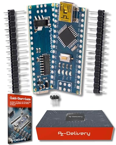 AZDelivery 1x Nano V3-Board Set - Nano V3 Board Mikrocontroller mit Atmega328 CH340 inklusive E-BookAZDelivery 1x Nano V3-Board Set - Nano V3 Board Mikrocontroller mit Atmega328 CH340 inklusive E-Book von AZDelivery