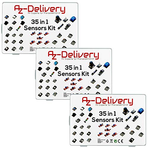 AZDelivery 3 x 35 in 1 Zubehör Sensor kit Modul kompatibel mit Mikrocontrollern kompatibel mit Arduino inklusive E-Book! AZDelivery 3 x 35 in 1 Zubehör Sensor kit Modul kompatibel mit Mikrocontrollern kompatibel mit Arduino inklusive E-Book! von AZDelivery