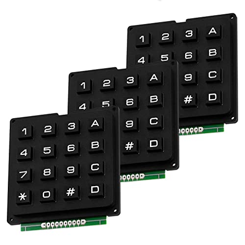 AZDelivery 3 x 4x4 Matrix Keypad Tastatur kompatibel mit Arduino und Raspberry Pi inklusive eBook! von AZDelivery